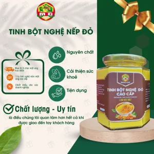 TINH BỘT NGHỆ NẾP ĐỎ – 300 gram
